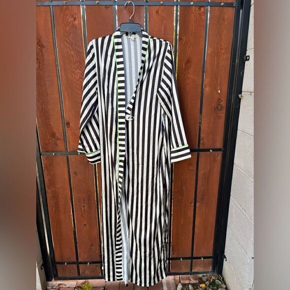 Kilo Brava Satin Collection maxi robe stripe size small - Picture 2 of 7